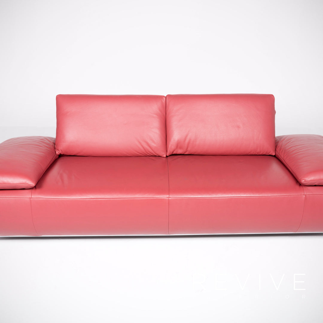Koinor Volare canapé en cuir rouge canapé trois places en cuir véritable #8360