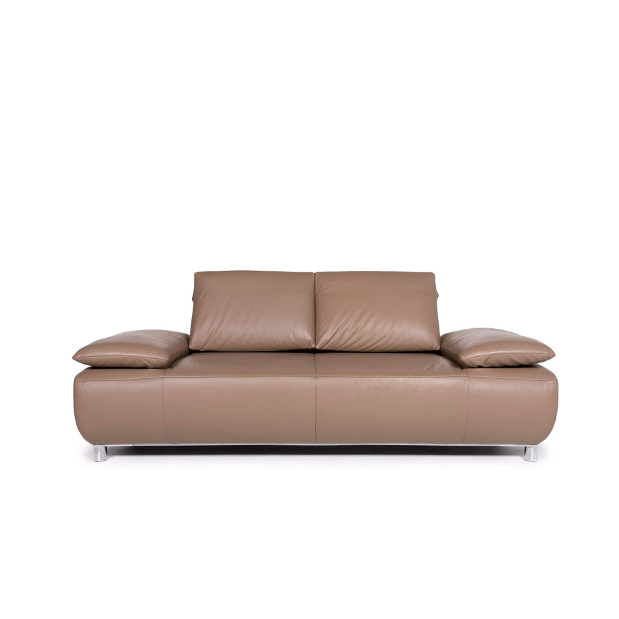 Koinor Volare Leather Armchair Beige Two Seater Function Couch #10916