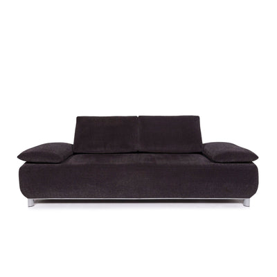 Koinor Volare Stoff Sofa Grau Zweisitzer Funktion Couch #11638