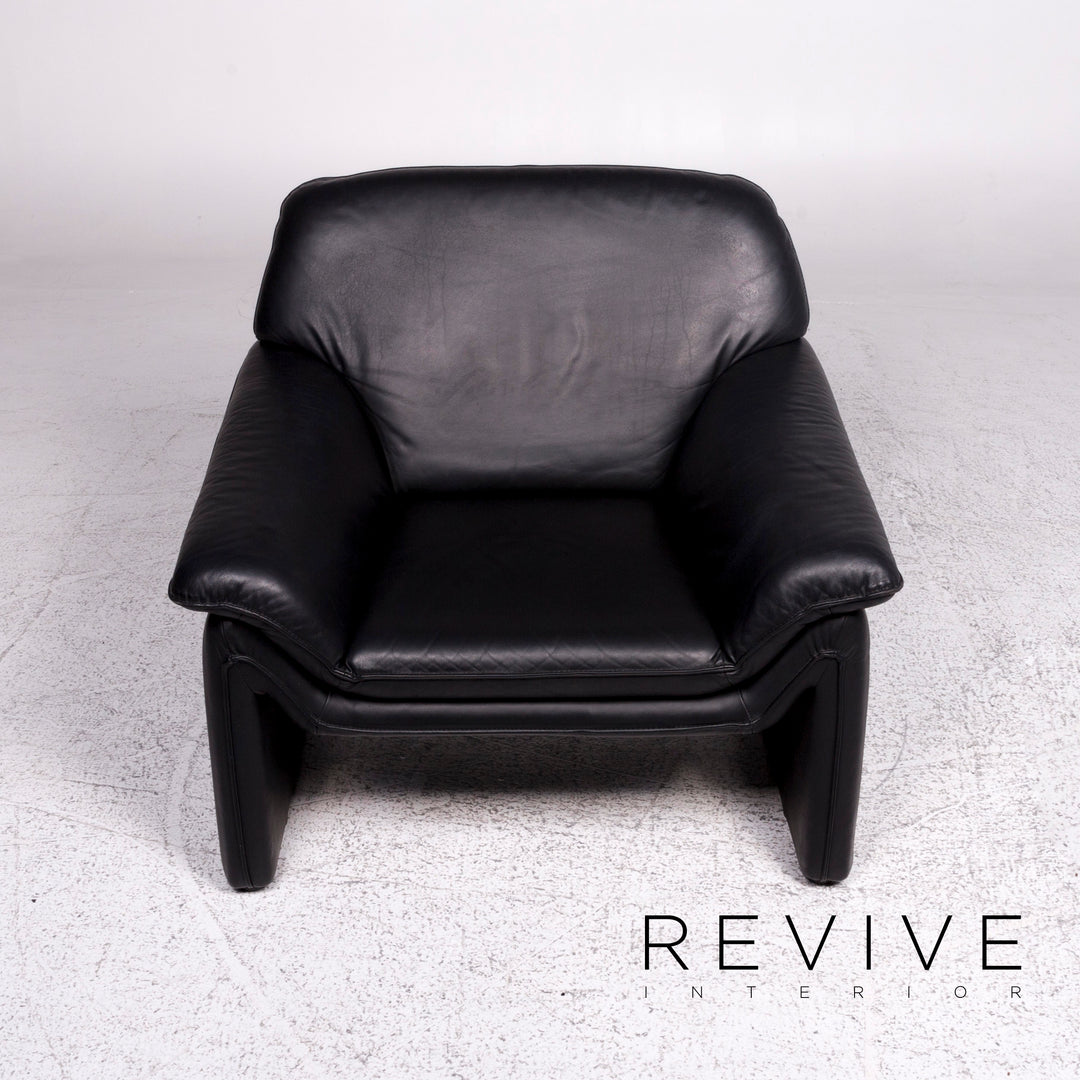 Laauser Atlanta designer leather sofa set 1x three-seater 1x two-seater 1x armchair 1x stool #9637