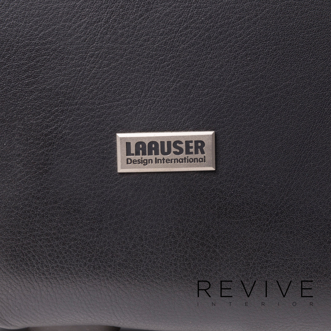 Laauser Atlanta Leather Armchair Black #11809