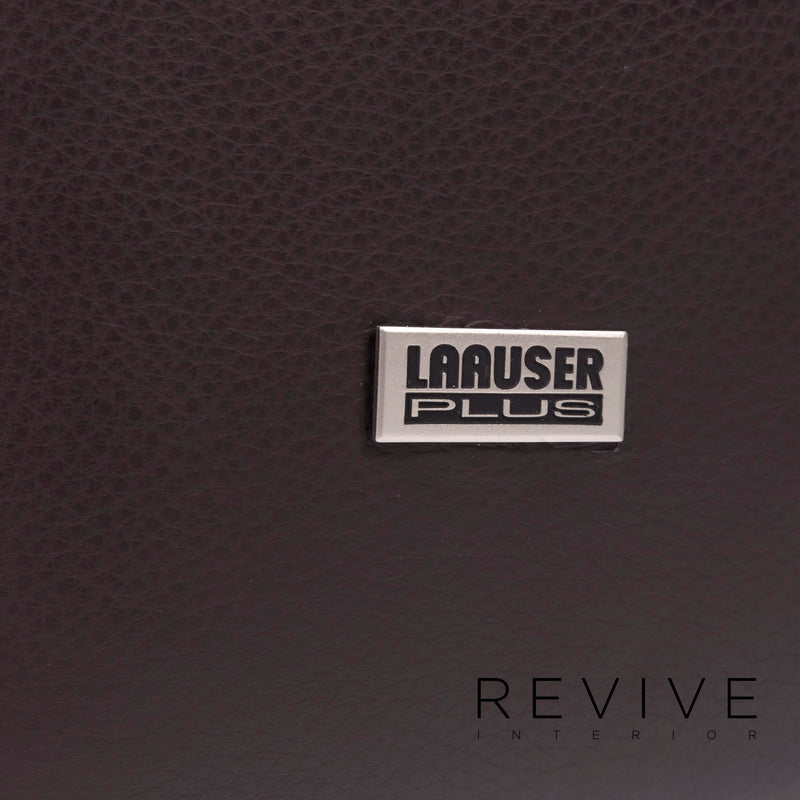 Laauser Flair Leder Sofa Braun Dunkelbraun Dreisitzer Couch 