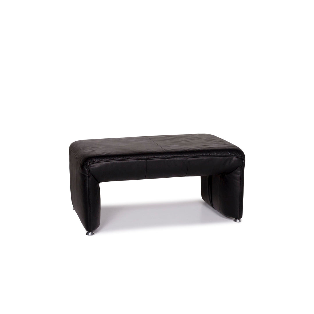 Laaus leather stool black stool #11493
