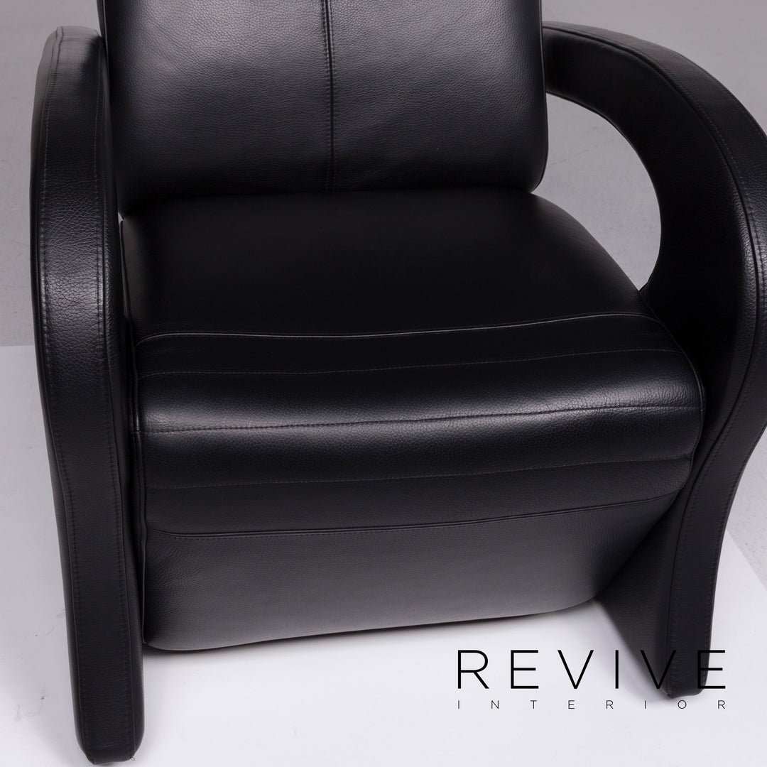 Laaus leather armchair black incl. relax function #10790