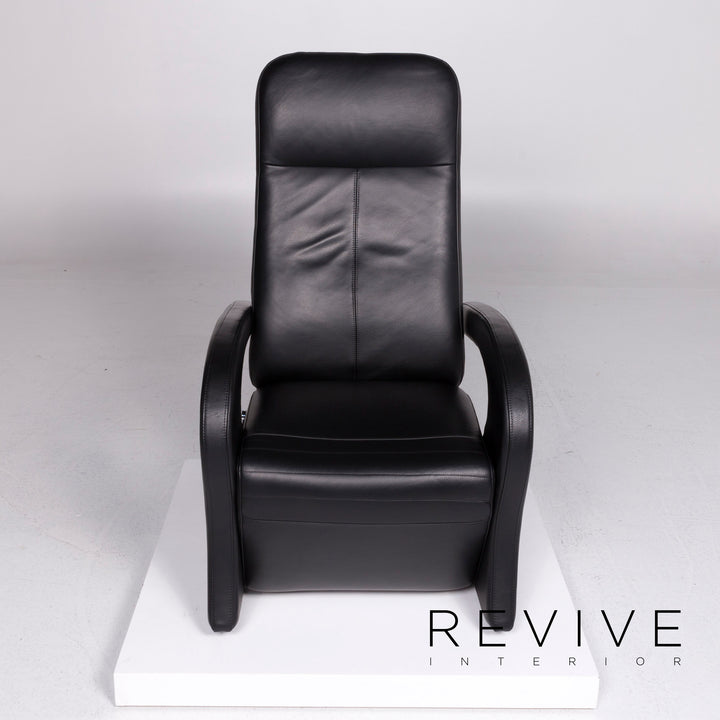 Laaus leather armchair black incl. relax function #10790