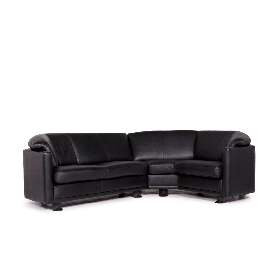 Leolux Leder Ecksofa Schwarz Sofa Couch Outlet #11085