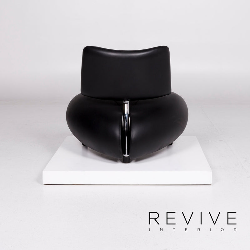 Leolux Pallone Pa Leder Sessel Schwarz Stuhl 