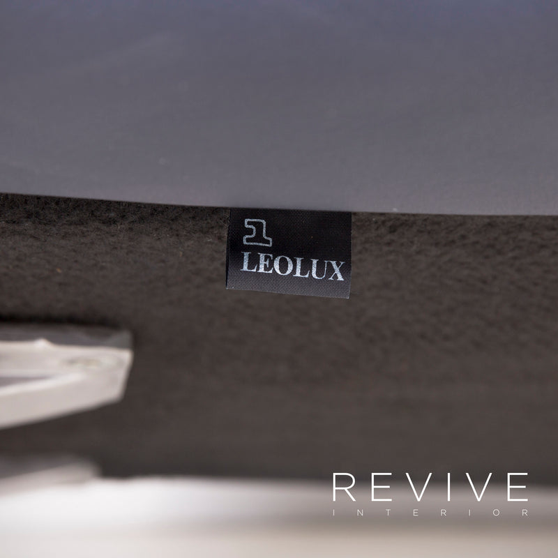 Leolux Tango Leder Sofa Blau Echtleder Zweisitzer Couch 