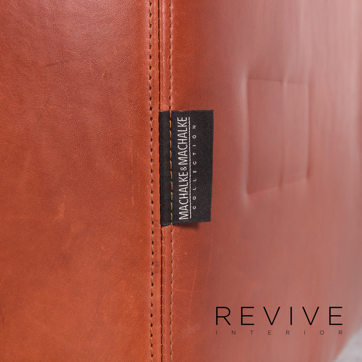Machalke Amadeo designer leather sofa set brown 2x two-seater #9957