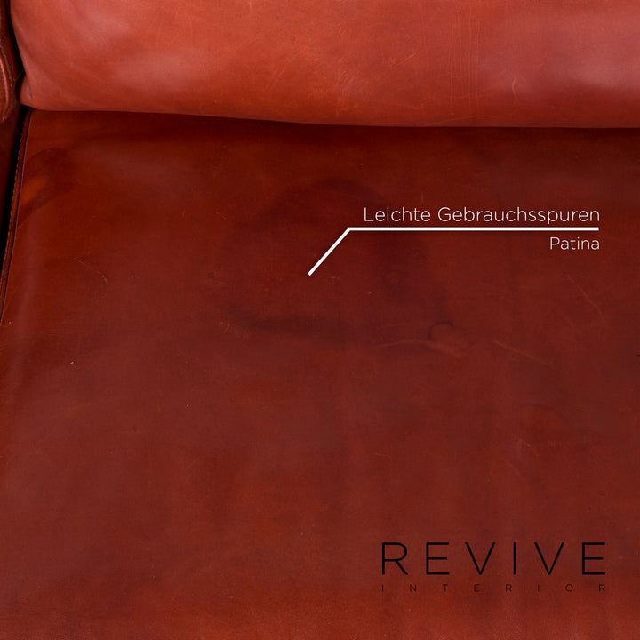 Machalke Amadeo Leder Sofa Braun Dreisitzer Couch #9859