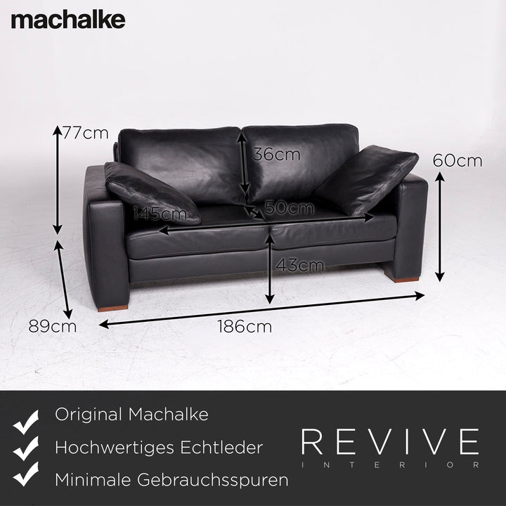 Machalke Designer Leder Sofa Garnitur Dreisitzer Zweisitzer #9355