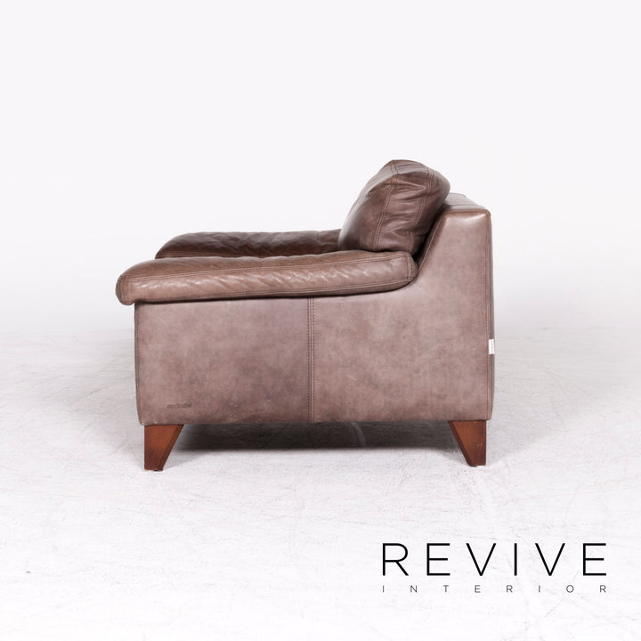 Machalke Diego Leather Armchair Brown by Teun Van Zanten Genuine Leather Chair #8656