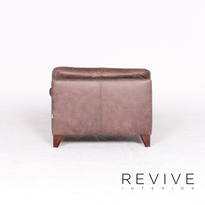 Machalke Diego Leather Armchair Brown by Teun Van Zanten Genuine Leather Chair #8658