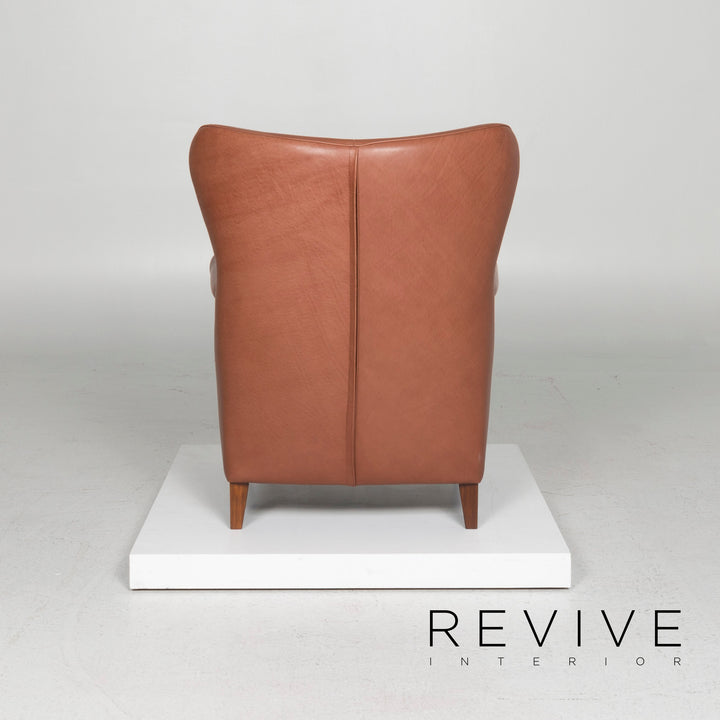 Fauteuil en cuir Machalke marron #11479