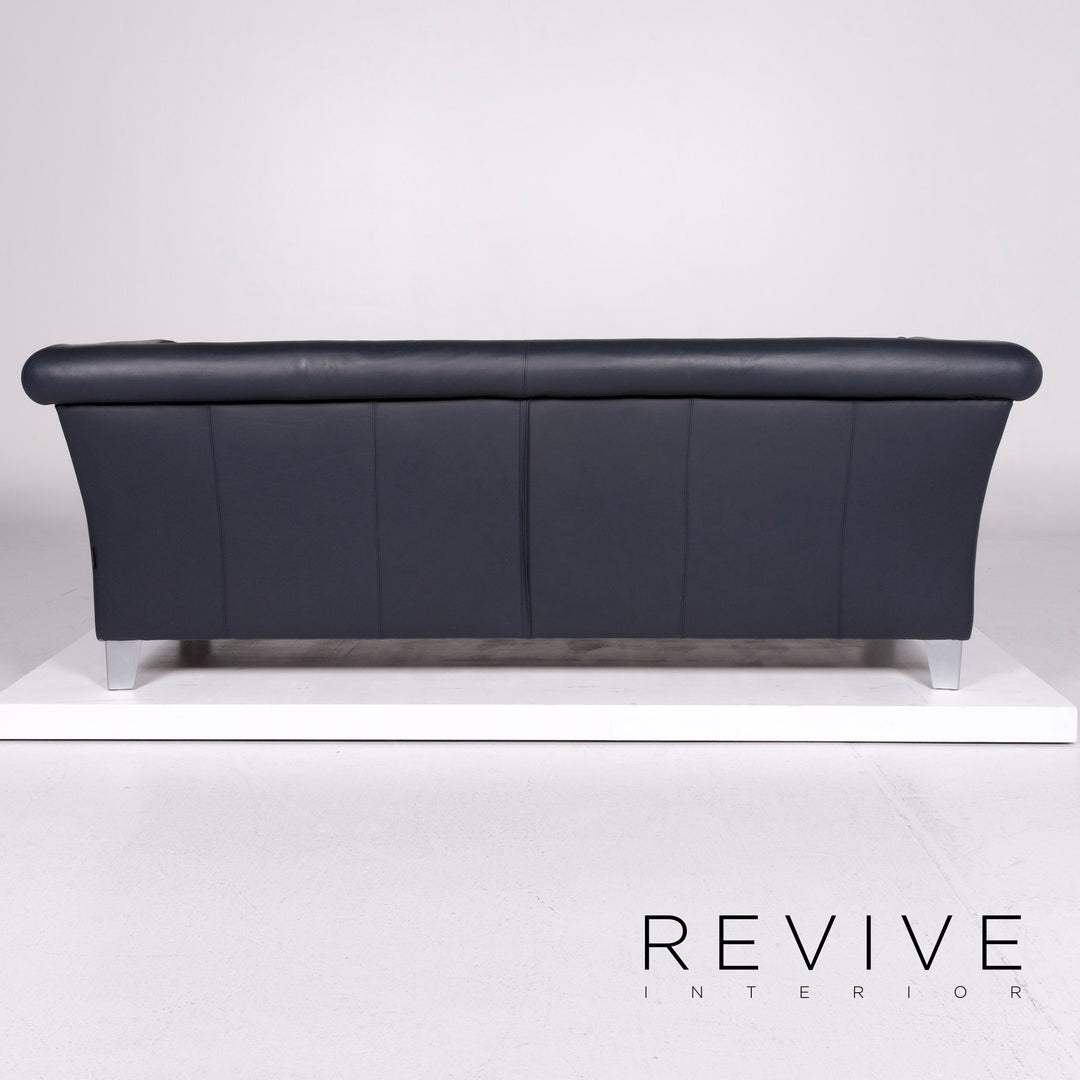 Machalke Leather Sofa Blue Two Seater #10758