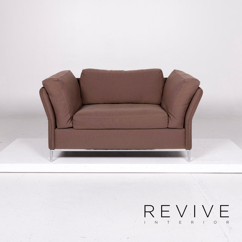 Machalke Loveseat Stoff Sessel Braun 