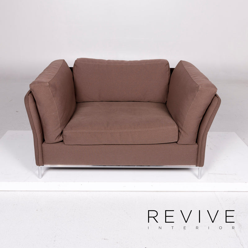 Machalke Loveseat Stoff Sessel Braun 