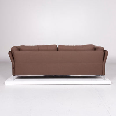 Machalke Loveseat Stoff Sofa Braun Dreisitzer Couch #11148
