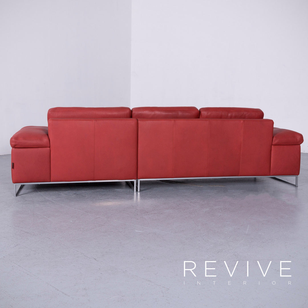 Machalke Monte Christo designer leather sofa red genuine leather corner sofa couch #6448