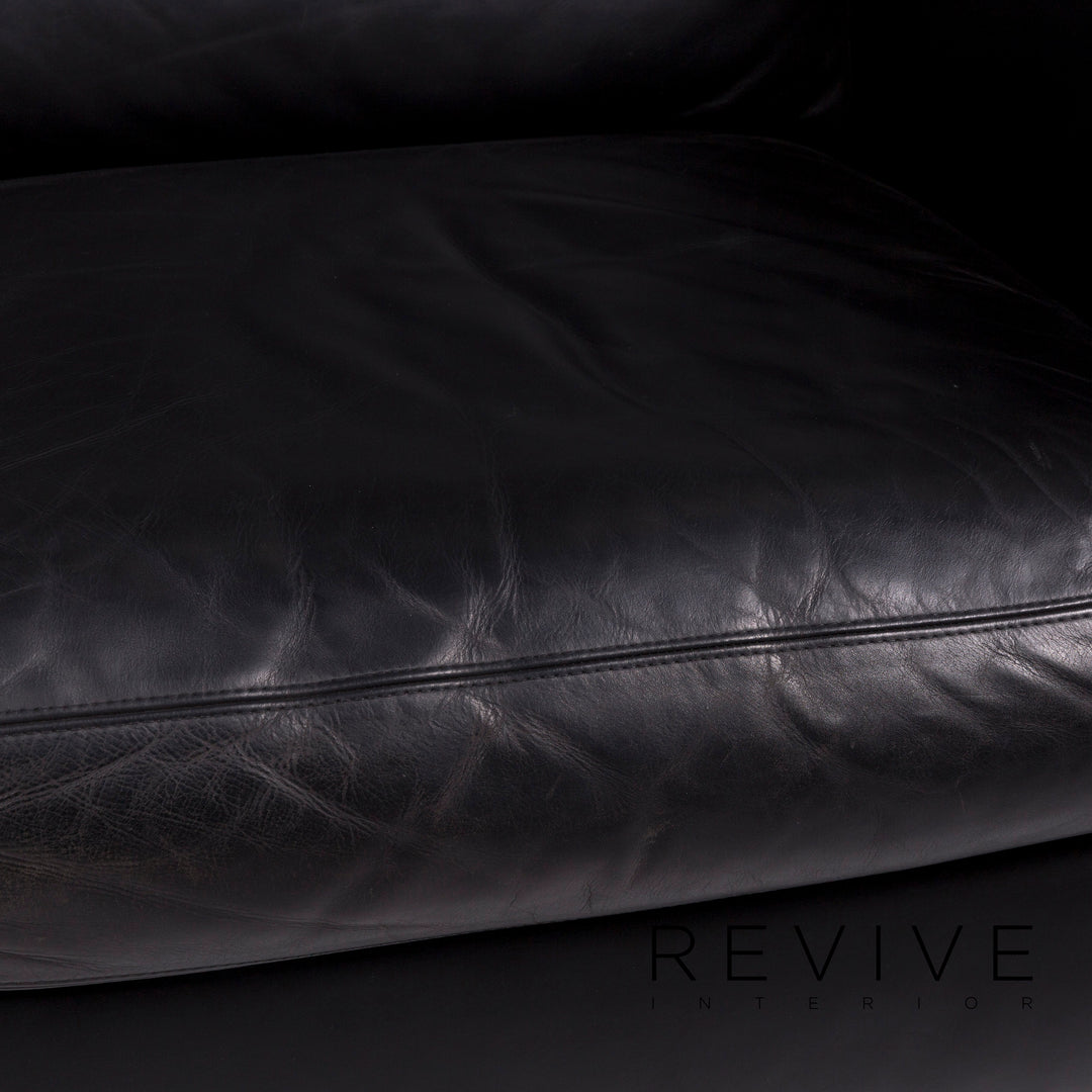 Machalke Pablo Fauteuil en cuir noir #11109
