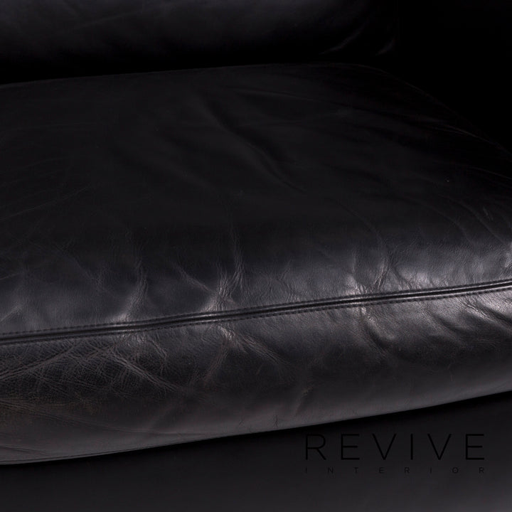 Machalke Pablo Fauteuil en cuir noir #11109
