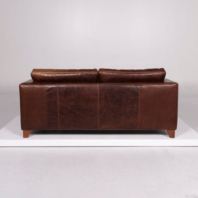 Machalke Pablo Leder Sofa Braun Dreisitzer Couch #11456