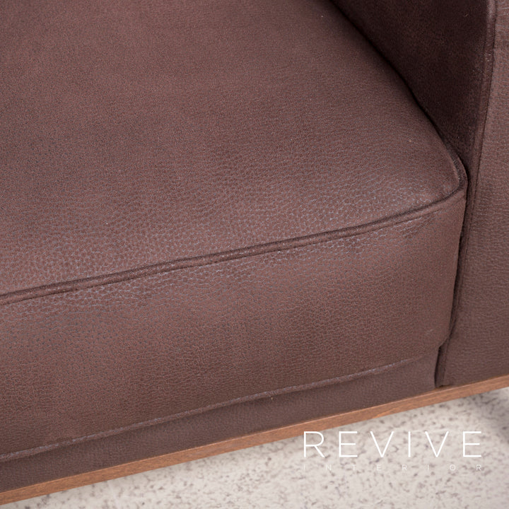 Sample ring designer fabric armchair brown #8232