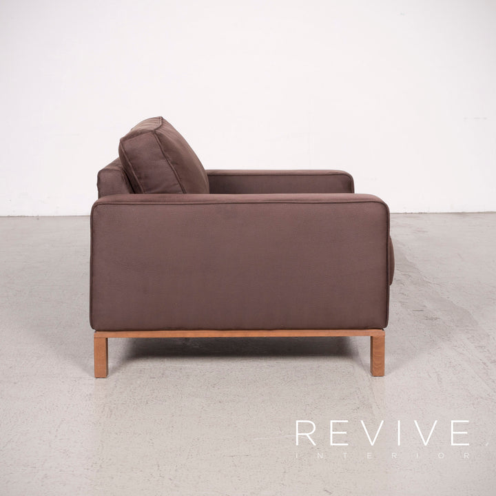 Sample ring designer fabric armchair brown #8232