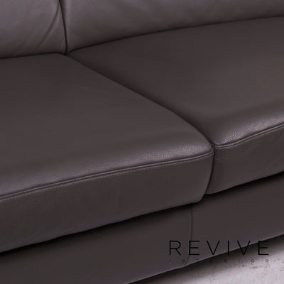 Musterring Leder Sofa Grau Ecksofa #11668