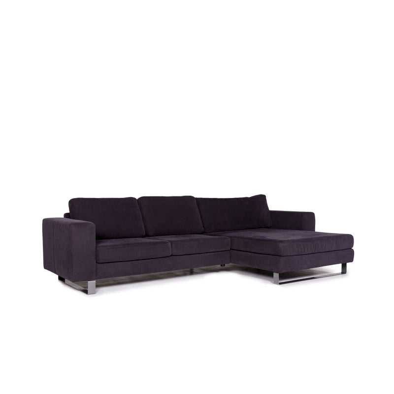 Musterring Stoff Ecksofa Anthrazit Grau Sofa Couch 