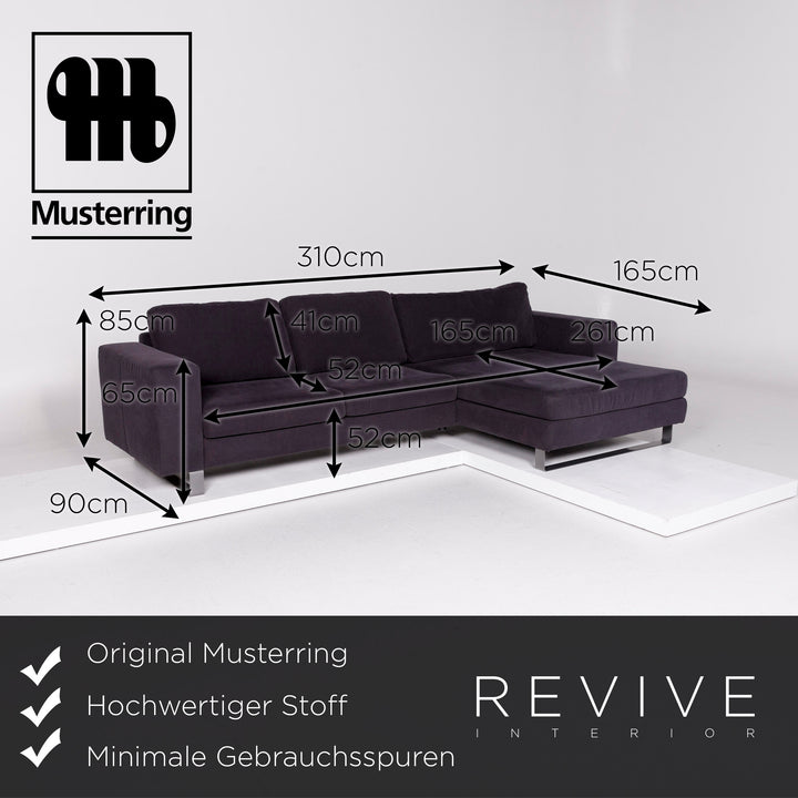 Sample ring fabric corner sofa anthracite gray sofa couch #11071