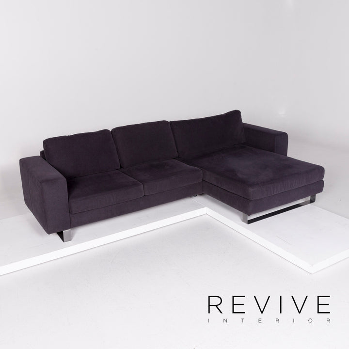 Sample ring fabric corner sofa anthracite gray sofa couch #11071
