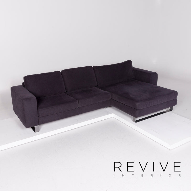 Musterring Stoff Ecksofa Anthrazit Grau Sofa Couch 