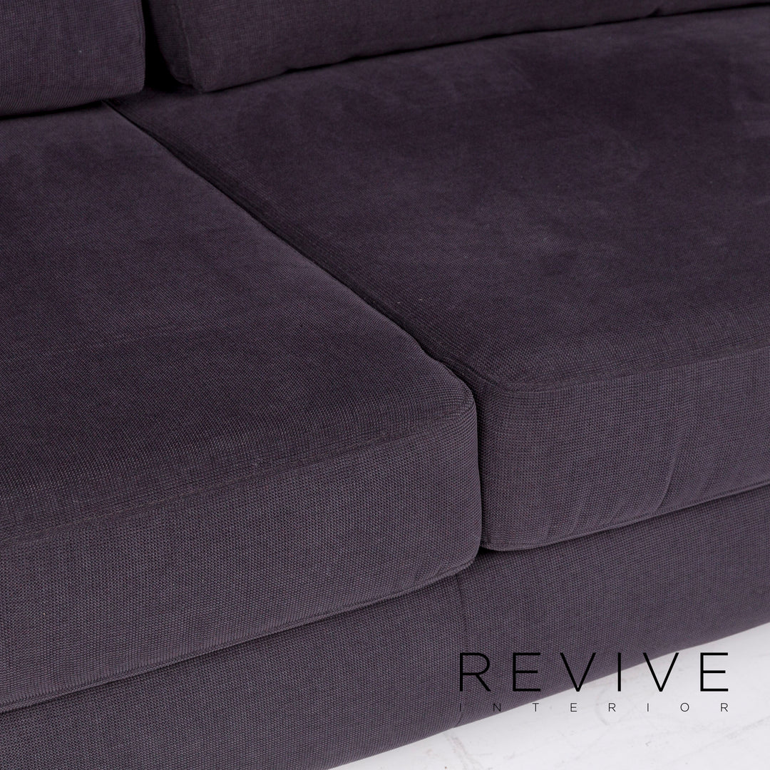 Sample ring fabric corner sofa anthracite gray sofa couch #11071