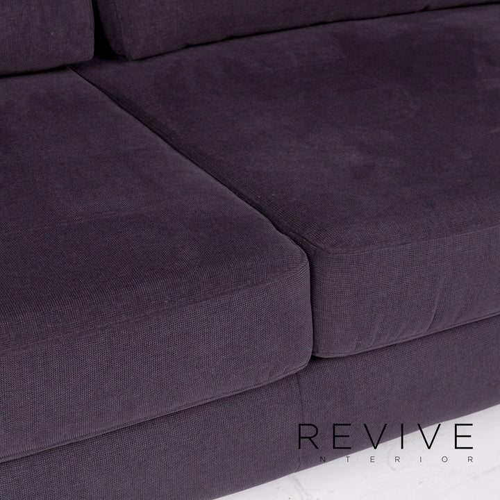 Sample ring fabric corner sofa anthracite gray sofa couch #11071