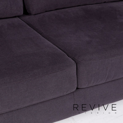 Musterring Stoff Ecksofa Anthrazit Grau Sofa Couch #11071