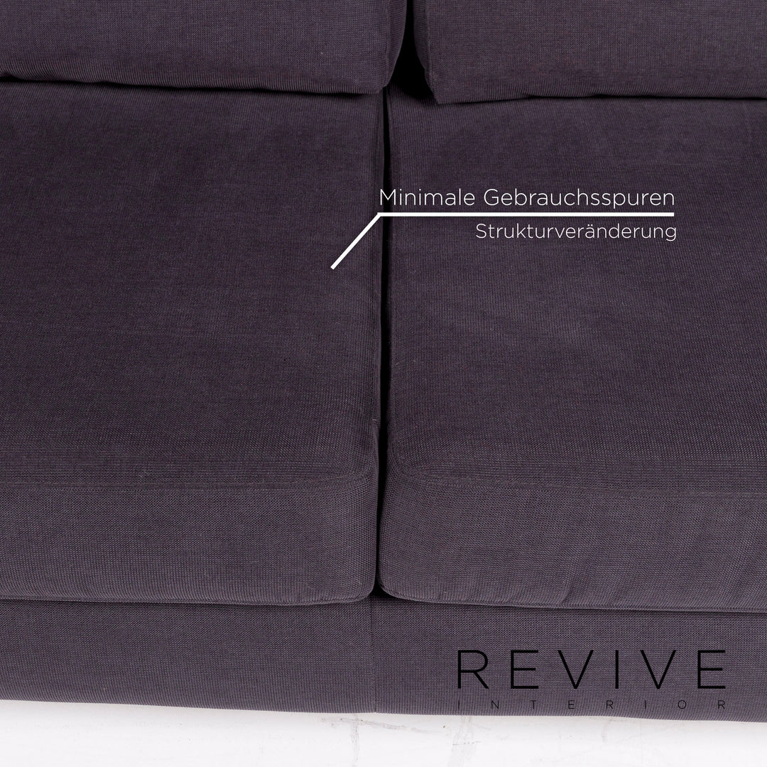 Sample ring fabric corner sofa anthracite gray sofa couch #11071
