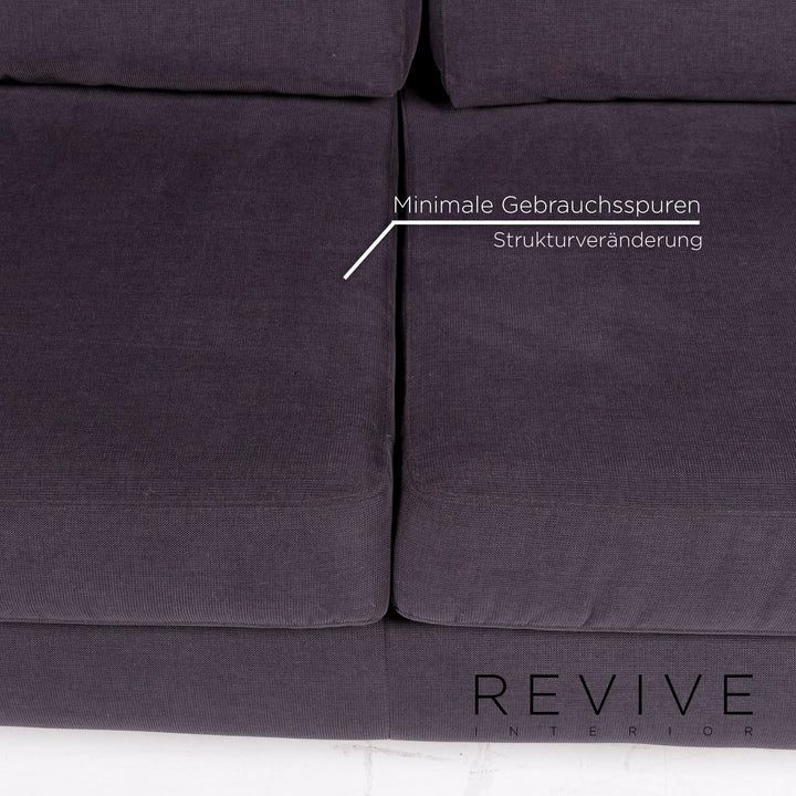 Sample ring fabric corner sofa anthracite gray sofa couch #11071