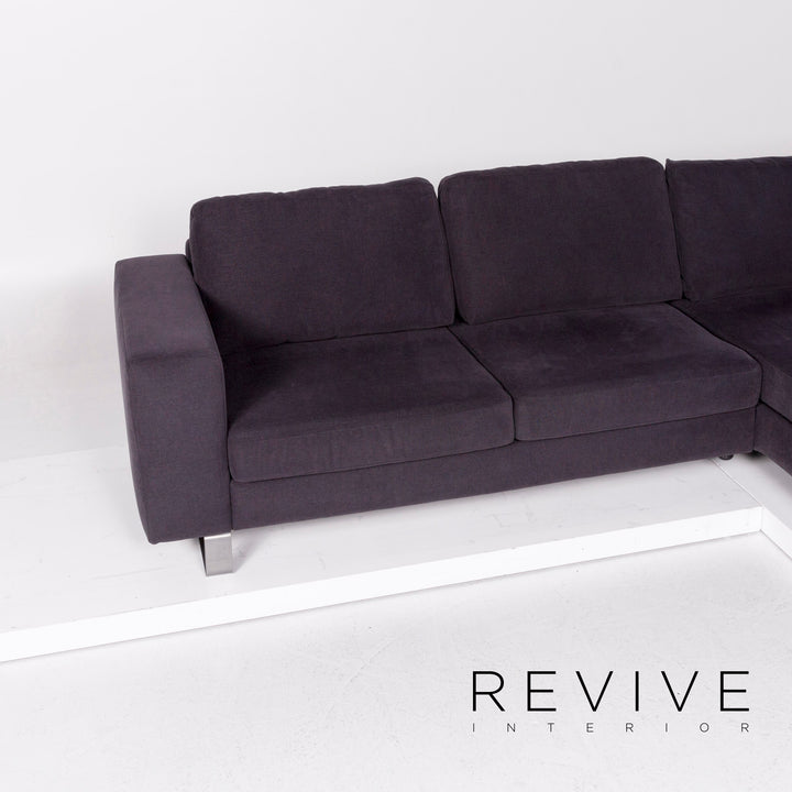 Sample ring fabric corner sofa anthracite gray sofa couch #11071