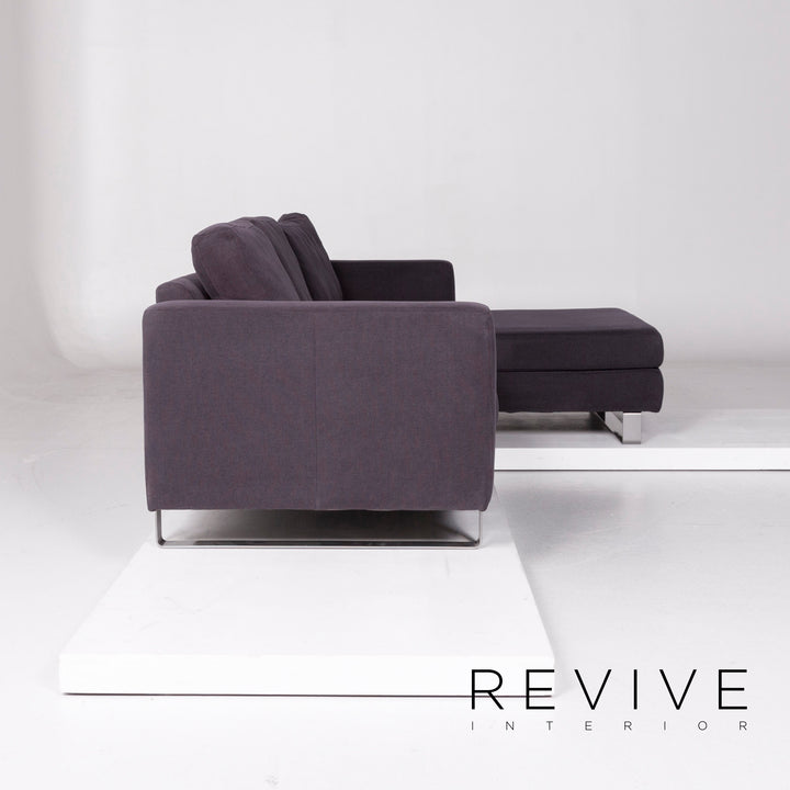 Sample ring fabric corner sofa anthracite gray sofa couch #11071