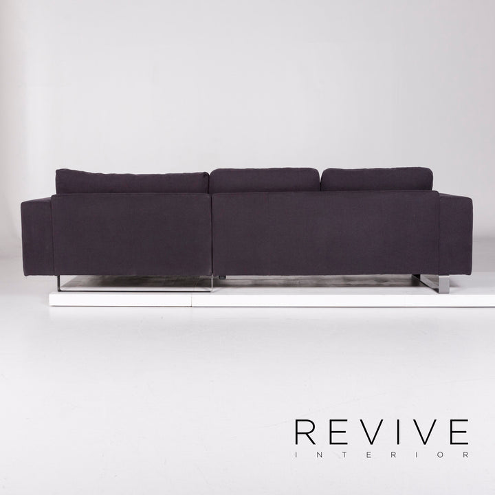 Sample ring fabric corner sofa anthracite gray sofa couch #11071