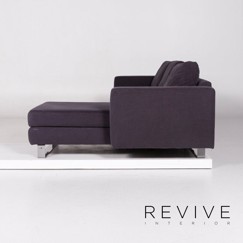 Musterring Stoff Ecksofa Anthrazit Grau Sofa Couch 