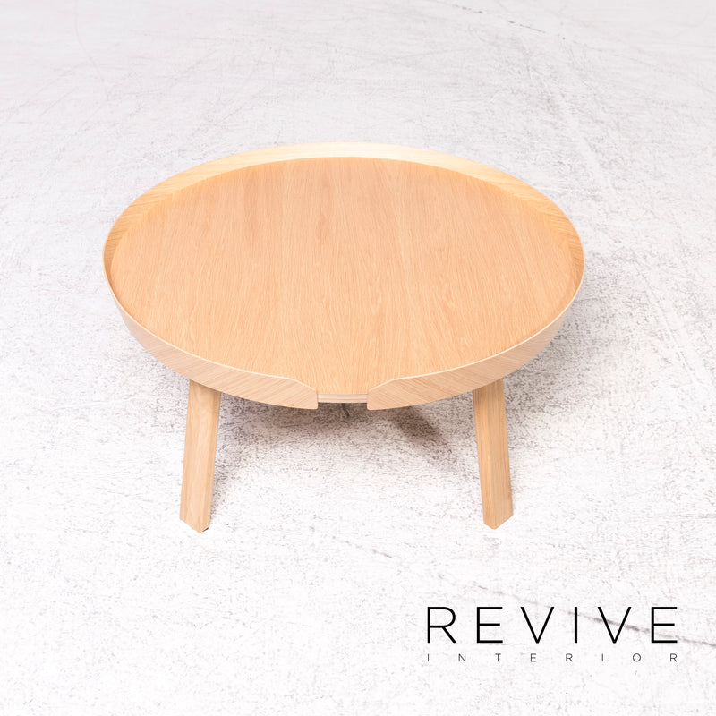 Muuto Around Designer Tisch Braun Couchtisch Holz Echtholz 