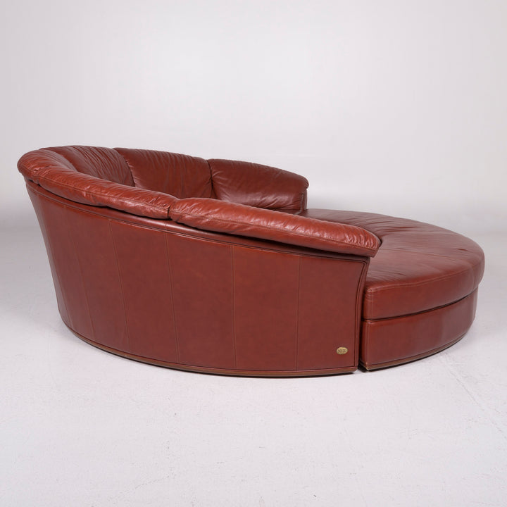 Nieri Divani leather sofa brown corner sofa including function #11587