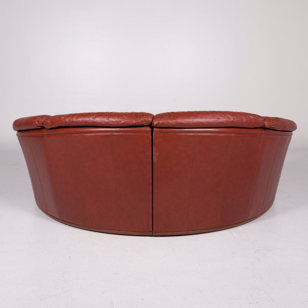 Nieri Divani leather sofa brown corner sofa including function #11587