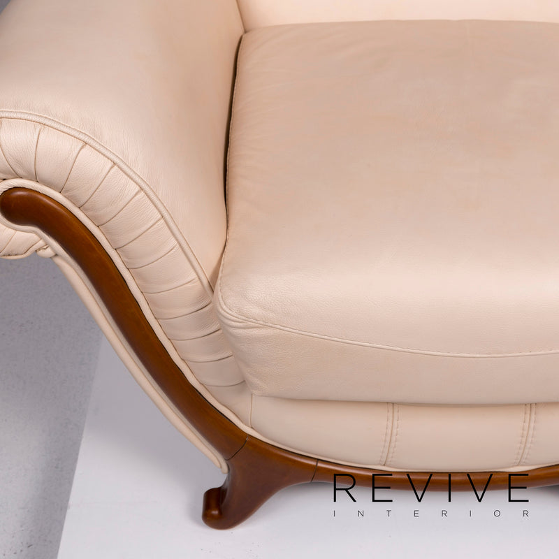 Nieri Leder Sessel Creme 