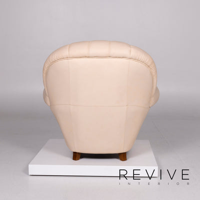 Nieri Leder Sessel Creme #10744