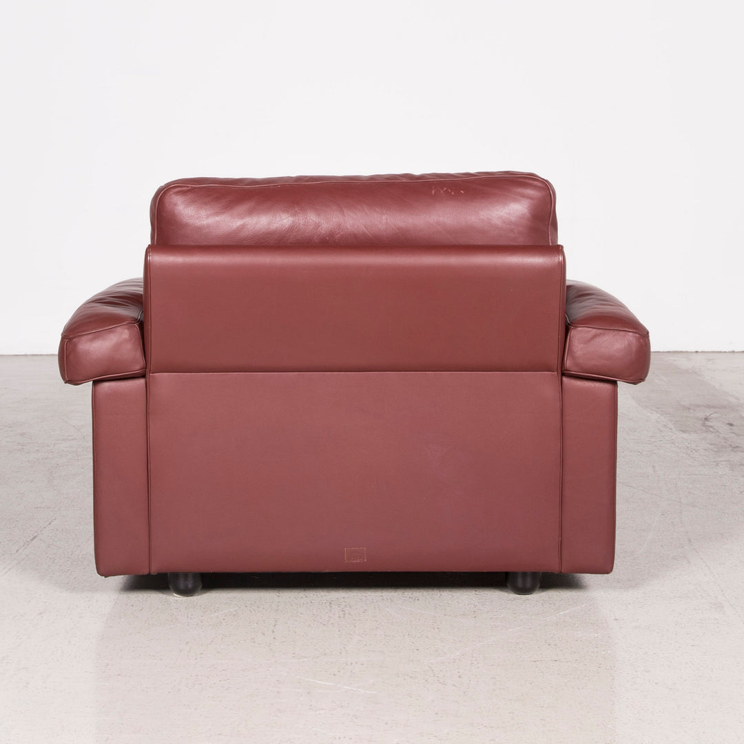 Poltrona Frau Petronio designer leather sofa set red genuine leather two-seater couch #8143