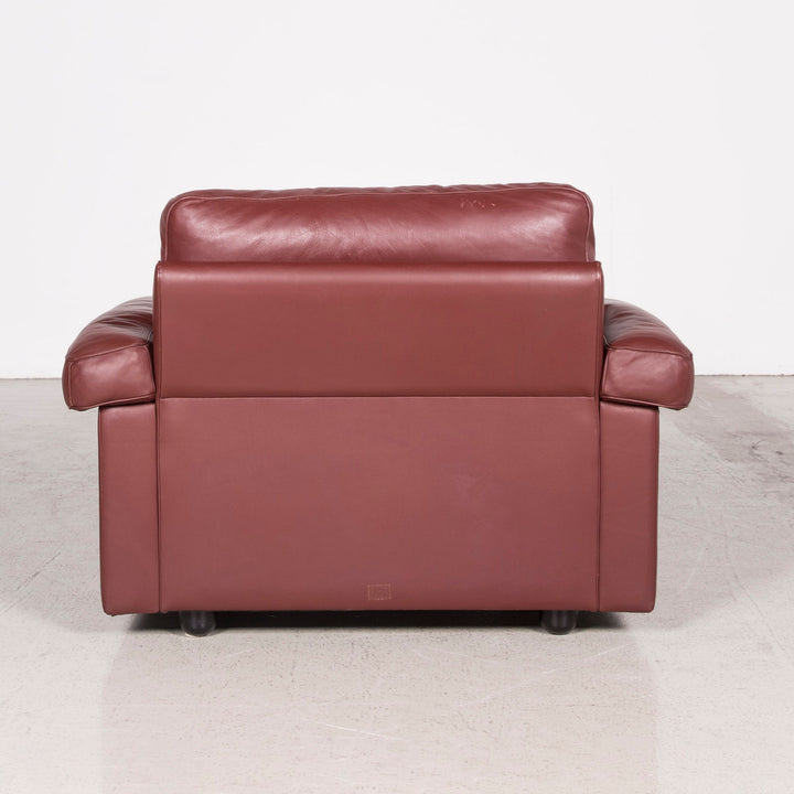 Poltrona Frau Petronio designer leather sofa set red genuine leather two-seater couch #8143