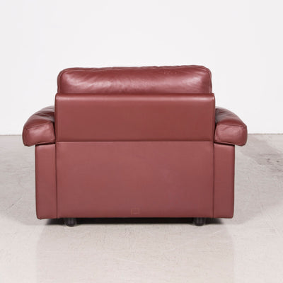Poltrona Frau Petronio Sessel Leder Rot Echtleder Stuhl #8144
